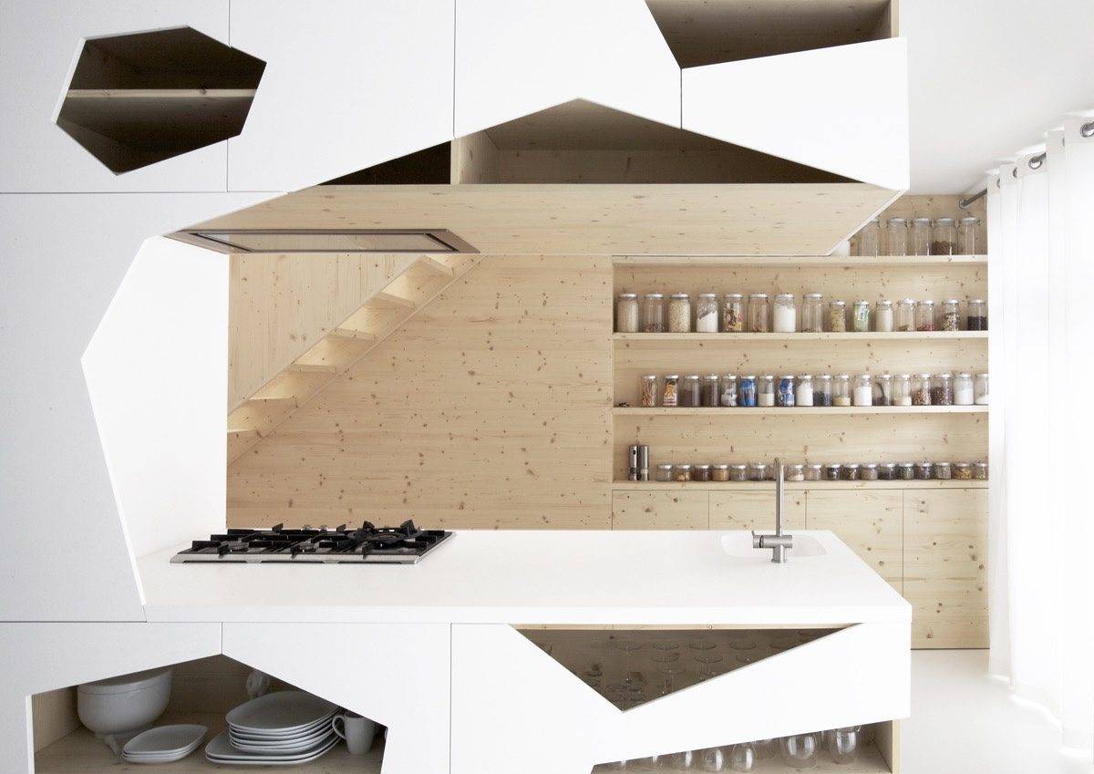 geometric kitchen architecture
